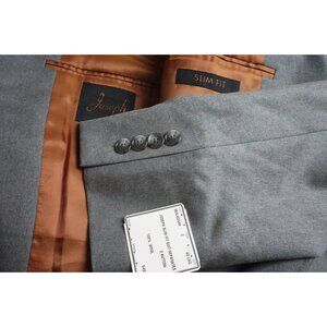 Joseph Jos a Bank Slim Fit Light Gray Wool Sport Coat Jacket Sz 39L BRAND NEW